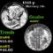 1943-p Mercury Dime 10c Grades GEM+ Unc