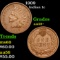1909 Indian Cent 1c Grades Choice AU/BU Slider+