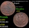 Russia 1827???? Kopek C# 117.3 Grades xf+