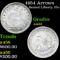 1854 Arrows Seated Liberty Quarter 25c Grades Select AU