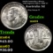 1943D Australia 3 Pence (Threepence) Silver KM# 37 Grades Choice Unc