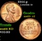 1944-p Lincoln Cent 1c Grades Gem+ Unc RD
