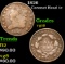 1826 Coronet Head Large Cent 1c Grades vg+