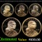 Proof Group of 5 2000-2008 Sacagewea 1 Dollar Coins, Gem++ Grades GEM++ Proof Deep Cameo