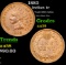 1882 Indian Cent 1c Grades Choice AU/BU Slider