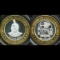 Limited Edition .999 Silver $10 Las Vegas Gaming Token Sitting Bull buffalo Bulls Resort & Casino