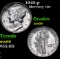 1945-p Mercury Dime 10c Grades GEM+ Unc