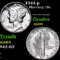 1944-p Mercury Dime 10c Grades GEM Unc