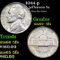 1944-p Jefferson Nickel 5c Grades GEM+ 5fs