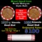 Mixed small cents 1c orig shotgun roll, 1928-p Wheat Cent, 1917-s Lincoln Cent other end, Brinks Wra