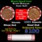 Mixed small cents 1c orig shotgun roll, 1936-p Wheat Cent, Wheat Cent other end, Brinks Wrapper.