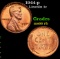 1944-p Lincoln Cent 1c Grades GEM+ Unc RB
