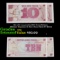 Set of 2 consecutive1972 Great Britain Military Payment 10 New Pence Note P# M45A Grades CU