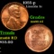 1955-p Lincoln Cent 1c Grades GEM+ Unc RD