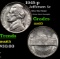 1945-p Jefferson Nickel 5c Grades GEM Unc