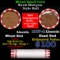 Mixed small cents 1c orig shotgun roll, 1917-d Wheat Cent, Wheat Cent other end, Brinks Wrapper.