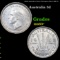 1943D Australia 3 Pence Threepence Silver KM# 37 Grades Select+ Unc
