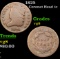 1825 Coronet Head Large Cent 1c Grades vg, very good