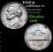 1943-p Jefferson Nickel 5c Grades Choice AU/BU Slider