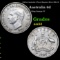 1945(m) Australia 6 Pence Sixpence Silver KM# 38 Grades Select AU