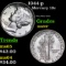 1944-p Mercury Dime 10c Grades Choice+ Unc
