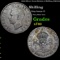1942 Silver Great Britain 1 Shilling KM-854 Grades xf