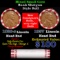 Mixed small cents 1c orig shotgun roll, 1937-p Lincoln Cent, 1929-s Lincoln Cent other end, Brinks W