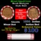 Mixed small cents 1c orig shotgun roll,  Wheat Cent, 1884 Indian Cent other end, Brinks Wrapper.