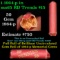Shotgun Lincoln 1c roll, 1964-p 50 pcs Vintage Penny Wrapper.