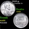 1943-p Lincoln Cent 1c Grades GEM+ Unc