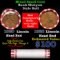 Mixed small cents 1c orig shotgun roll, 1920-p Lincoln Cent, 1928-p Lincoln Cent other end, Brinks W