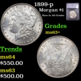 1899-p Morgan Dollar $1 Graded ms63+ By SEGS