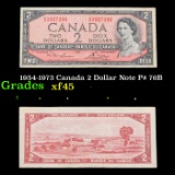 1954-1973 Canada 2 Dollar Note P# 76B Grades xf+