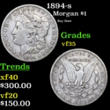 1894-s Morgan Dollar $1 Grades vf++