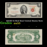1953B $2 Red Seal United States Note Grades Select AU