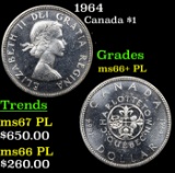 1964 Canada Dollar $1 Grades GEM++ PL