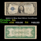 1928A $1 Blue Seal Silver Certificate Grades f+