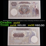1941 Serbia(Partial German Occupation At time of Printing) 100 Dinara note P# 23 Grades Choice AU