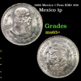 1966 Mexico 1 Peso KM# 459 Grades GEM+ Unc