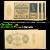 set of 3 consecutive 1922 Germny 10,000 Mark Vampire Note P# 72 Grades CU