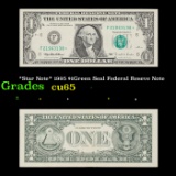 *Star Note* 1995 $1Green Seal Federal Reseve Note Grades Gem CU