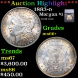 ***Auction Highlight*** 1883-o Morgan Dollar $1 Graded ms66+ BY SEGS (fc)