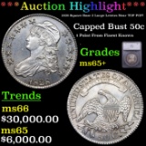 ***Auction Highlight*** 1828 Square Base 2 Large Letetrs Capped Bust Half Dollar Near TOP POP! 50c G