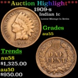 ***Auction Highlight*** 1909-s Indian Cent 1c Graded au55 By SEGS (fc)