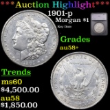 ***Auction Highlight*** 1901-p Morgan Dollar $1 Graded au58+ By SEGS (fc)