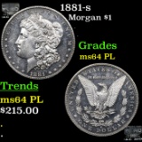 1881-s Morgan Dollar $1 Grades Choice Unc PL