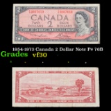 1954-1973 Canada 2 Dollar Note P# 76B Grades vf++