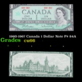 1960-1967 Canada 1 Dollar Note P# 84A Grades Gem+ CU