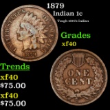 1879 Indian Cent 1c Grades xf