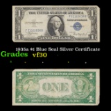 1935a $1 Blue Seal Silver Certificate Grades vf++